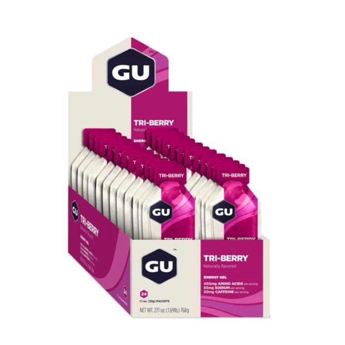 GU Energy Gel Caffeine 24X32g (Tri-Berry) K. ONE SIZE Valkoinen Unisex