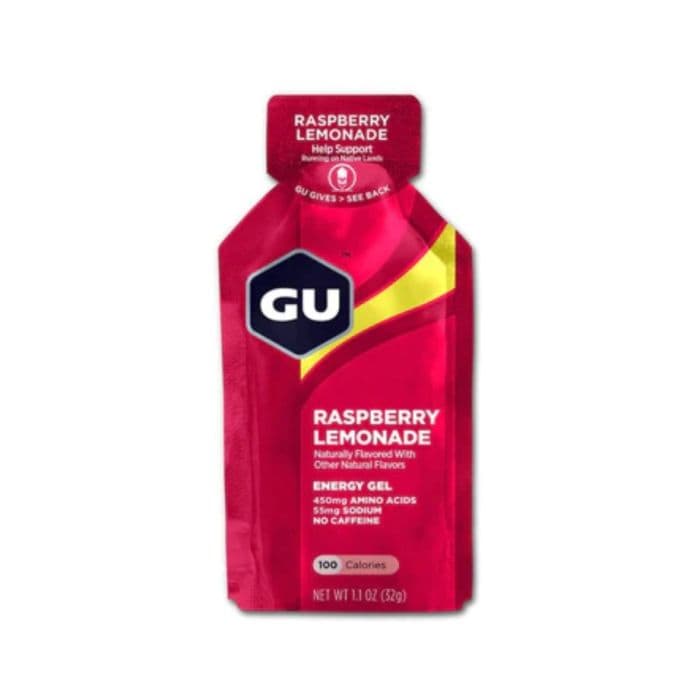 GU Energy Gel Vadelma-Sitruuna 32g - Raikasta energiaa juoksuun, täydellinen kestävyys- ja suorituskykybuusti!