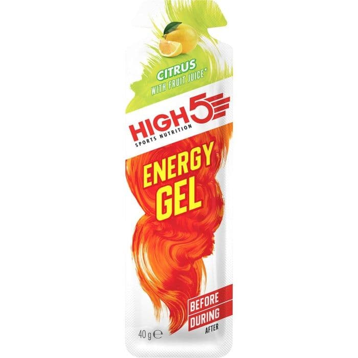 High5 Energi Geeli Citrus 40g – Nopea energialähde kestävyysjuoksuun ja harjoitteluun