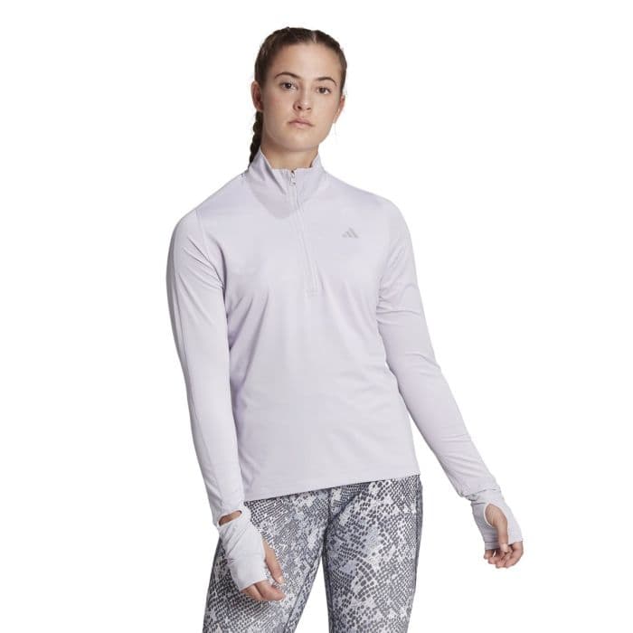 adidas Fast 1/2 Zip K. XXS Violetti Naiset