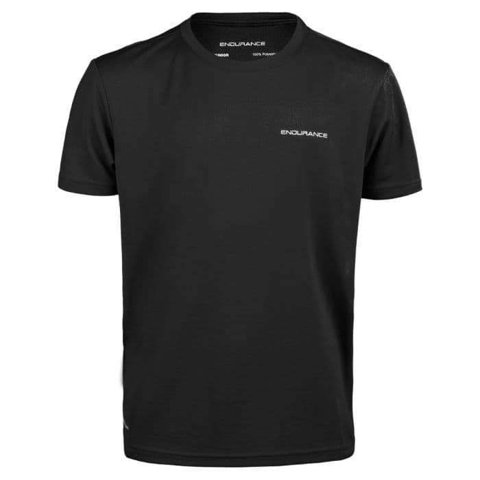 Endurance Vernon V2 Suoritus T-paita Miehet, Musta - Kevyt ja Hengittävä Juoksupaita, Koko S-XXL