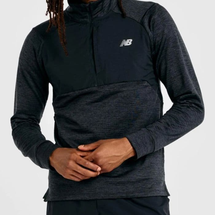 New Balance Athletics Heat Grid 1/2 Zip K. L - Kevyt ja hengittävä juoksupaita, täydellinen treeneihin ja ulkoiluun.