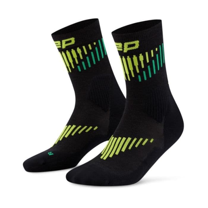 CEP Core Run Merino Socks Mid-Cut 3.0 K. 45-48 V Musta Miehet