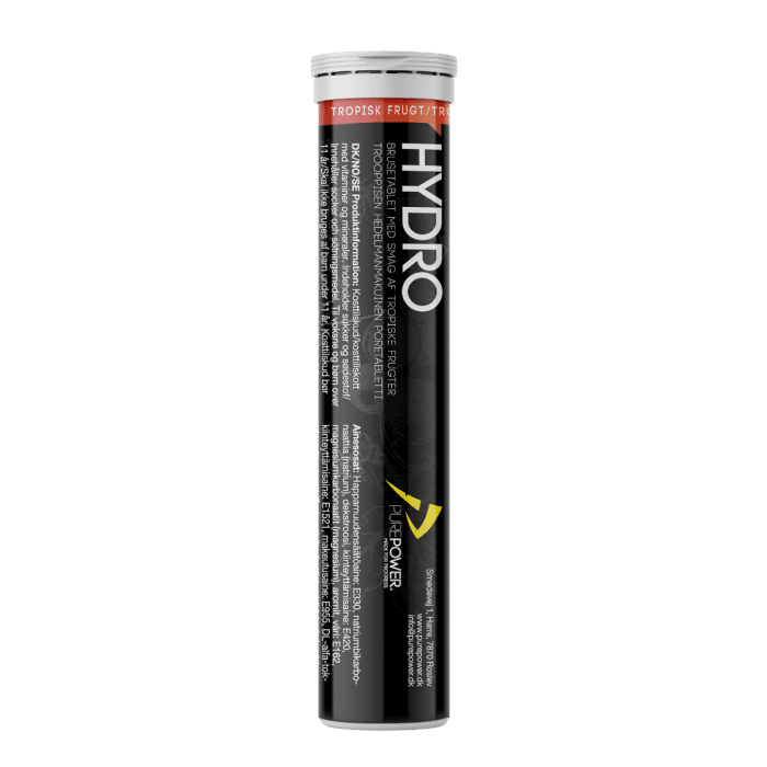Purepower Hydro Tabs 20 kpl Trooppinen - Tehokas Urheilujuoma Juoksijalle