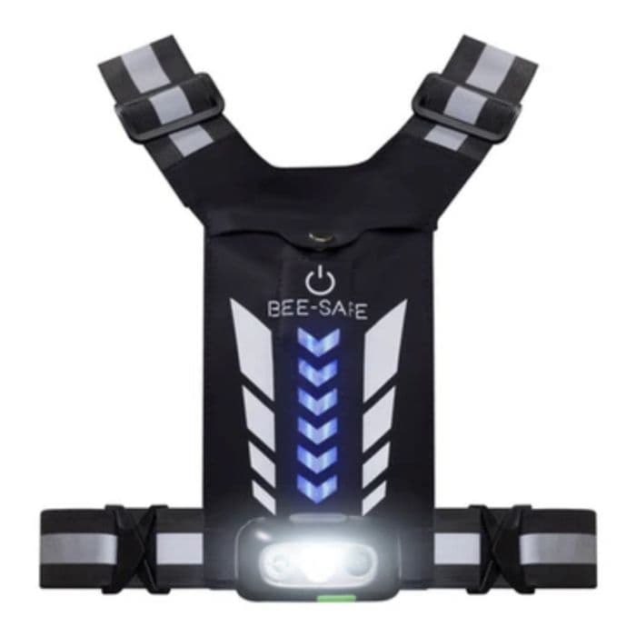 Bee-Safe Led Harness USB Phone Pocket Glow K. ONE SIZE Musta Unisex