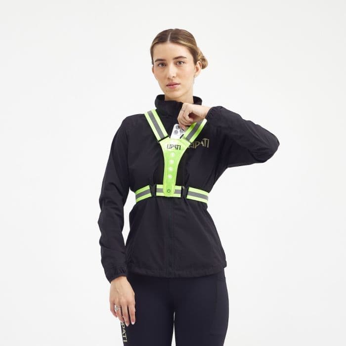 Lipati Reflective LED Vest Pocket K. ONE SIZE Vihreä Unisex