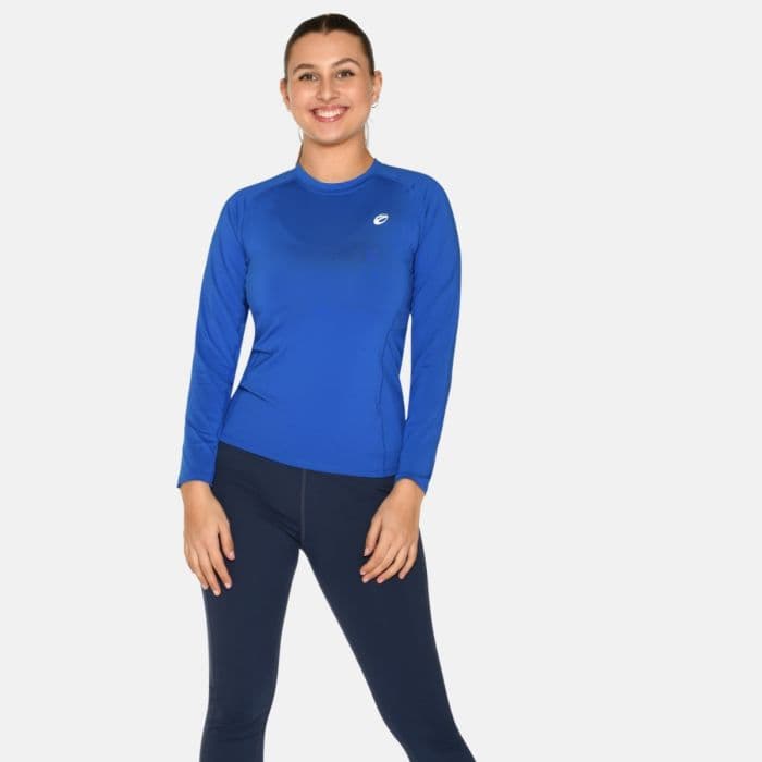 Zebdia Baselayer LS Tee K. XXL Sininen Naiset