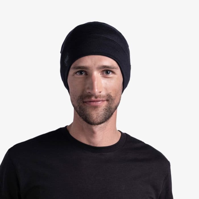 Buff Lightweight Merino Wool Hat K. ONE SIZE Musta Unisex