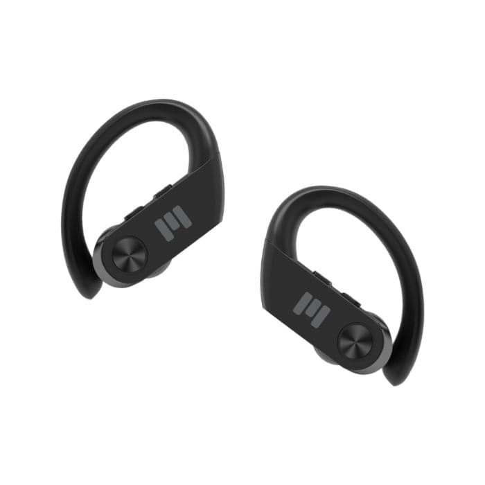 Miiego MiiBuds Active GO K - Mustat Kuulokkeet Juoksuun, Yksi Koko, Erityisesti Aktiiviseen Käyttöön