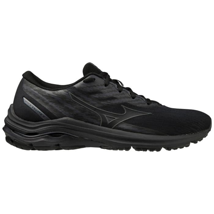 Mizuno Wave Equate 7 Naisten juoksukengät koko 36½ musta, erinomainen vaimennus ja mukavuus juoksuun