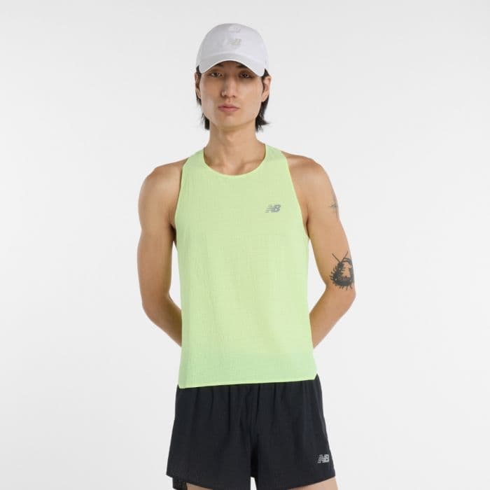 New Balance Race Day Ultra Light Singlet K. L Keltainen Miehet