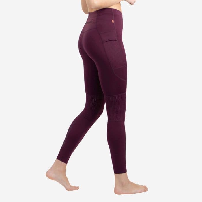 LIPATI Nimbo PM Tights Plum K. XS - Violetti Pitkät Sukkahousut Juoksuun, Mukava Materiaali ja Erinomainen Istuvuus
