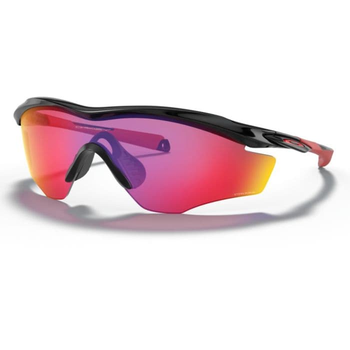Oakley M2 Frame XL Prizm Road - Punaiset Aurinkolasit Juoksuun, Yksi Koko, Erinomainen Näkyvyys ja Suoja UV-säteiltä