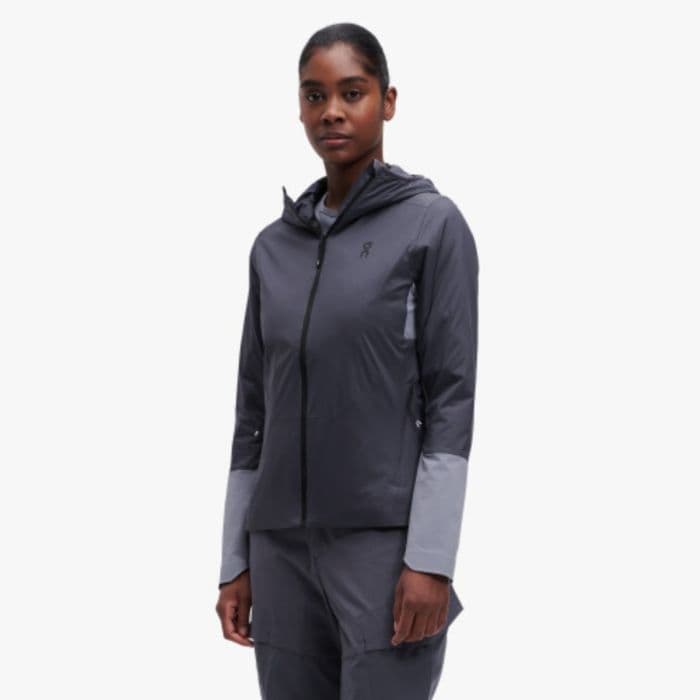 Insulator Jacke XL Naisten vedenpitävä villakangastakki juoksuun ja ulkoiluun Flint/Granite