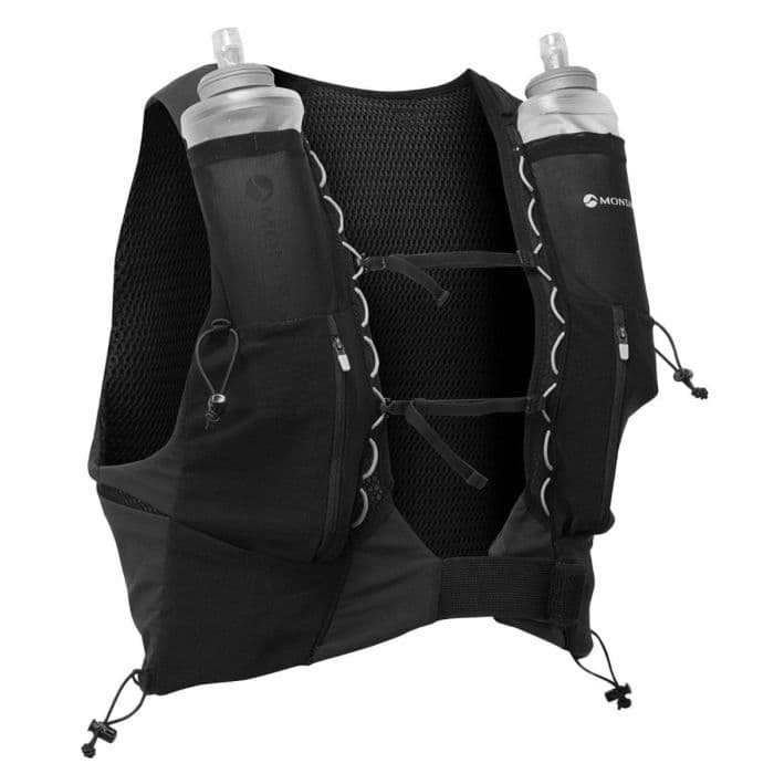 Montane Gecko VP 12+ Juoksuliivi, Koko L - Musta | RunningXpert.com
