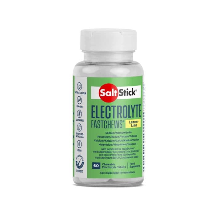 Saltstick Electrolyte Fastchews Lemon-Lime (60 chews) K. ONE SIZE Vihreä Unisex