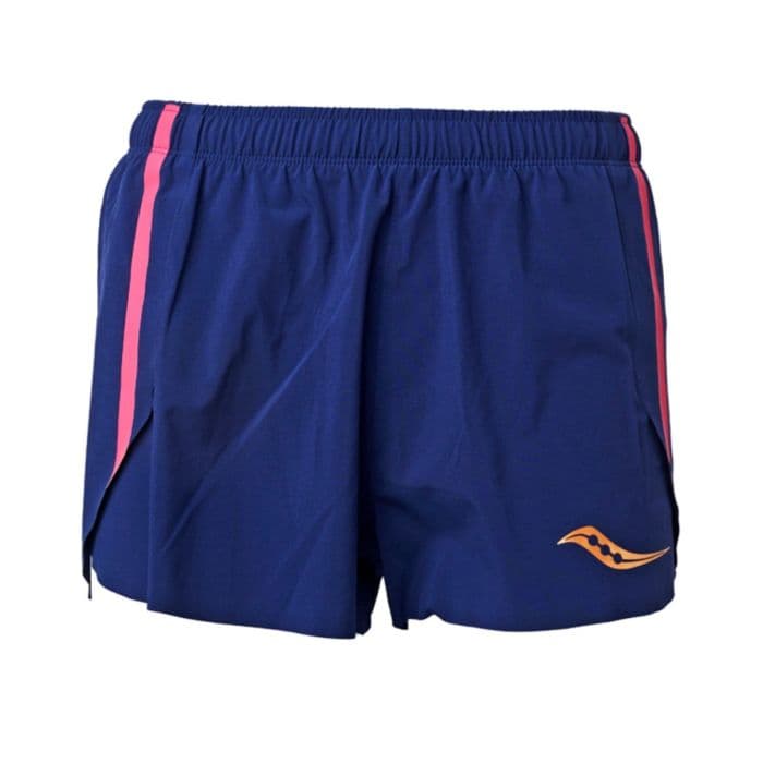 Saucony Elite Split Shorts K. XL Sininen - Kevyet ja hengittävät juoksushortsit täydelliseen suoritukseen
