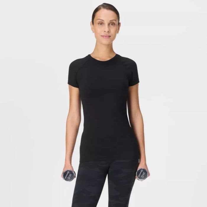 Sweaty Betty Athlete Seamless Workout T-Shirt K. L Musta Naiset