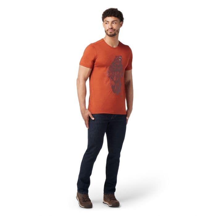 Smartwool Always Explore Slim Fit T-paita K. S Oranssi - Mukava ja hengittävä juoksupaita aktiiviseen käyttöön