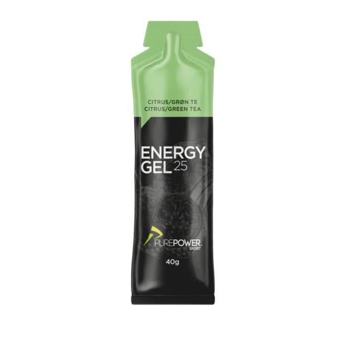 PurePower Energiageeli 40 g, Sitruuna/Teekä, Tehokas energialisä juoksijoille - RunningXpert