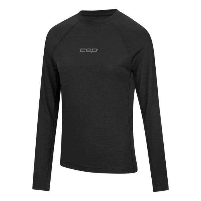 CEP Core Run Merino BS Shirt K. L Musta Naiset