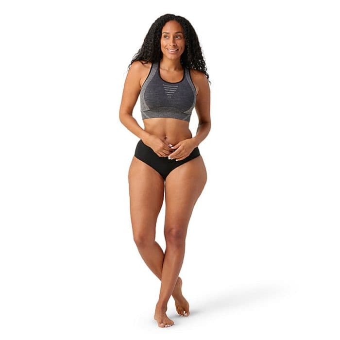 Smartwool Intraknit Racerback Bra, Koko S, Harmaa - Mukava ja hengittävä rintaliivi juoksuun