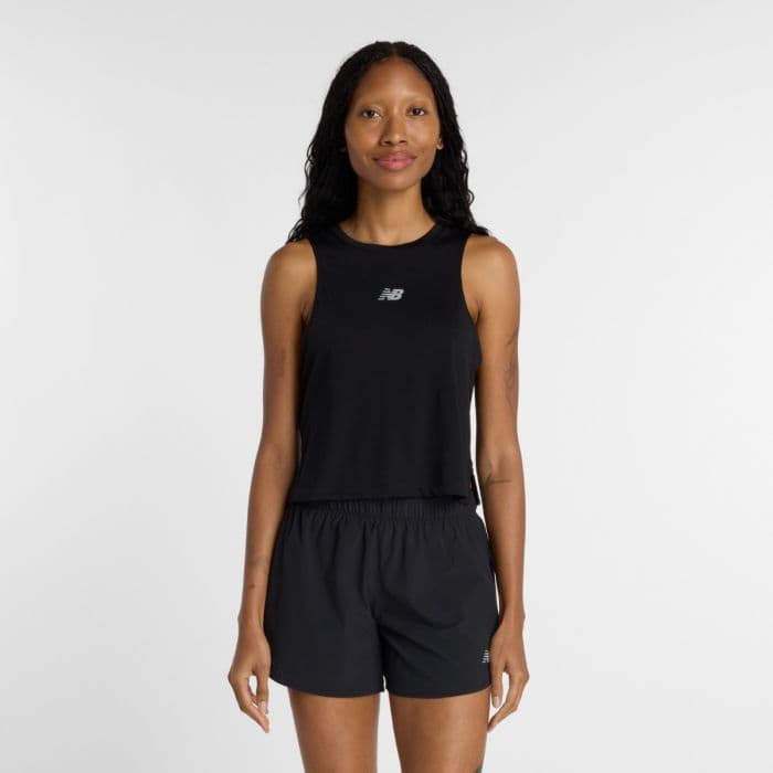 New Balance Infinity Propel Tank K. L Musta Naiset