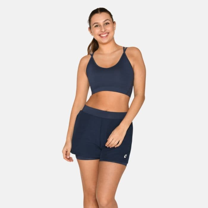 Zebdia Sports Bra Slim Strap K. XL Sininen Naiset