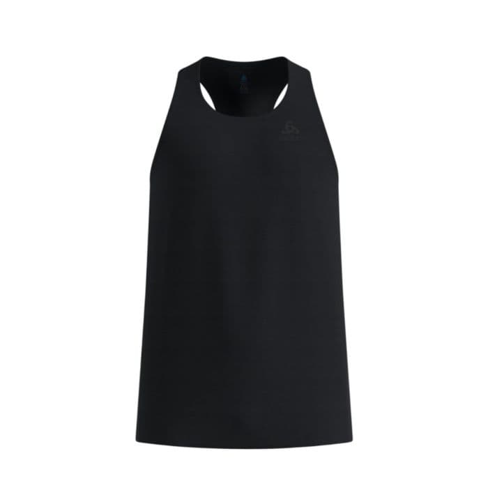 Odlo Zeroweight Chill-Tec Tank Crew Neck K. L Musta Miehet
